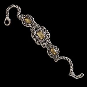 Vintage Brighton Silver Gold Tone Bracelet